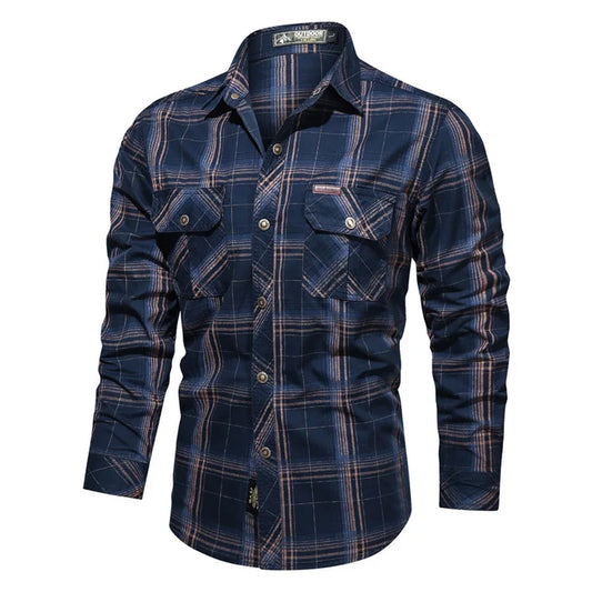 Men's Slim Fit Checkered Shirt