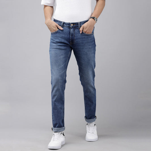 Slim Fit Men’s Denim Pants Classic Blue Light Stretch