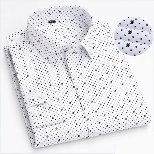 Slim Fit Self Design Medium Fawn Shirt