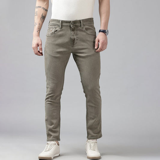 Men’s Jet Grey Jeans Skinny Fit Casual Style