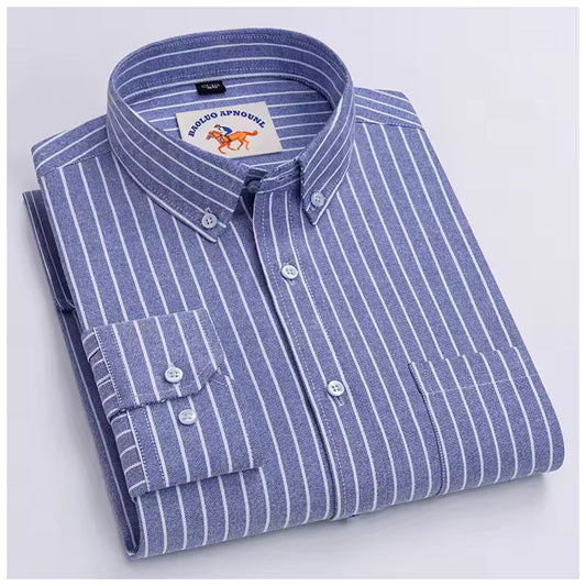 Modern Stripe Soft Cotton Shirt for Men | Breathable Fabric with Elegant Design |