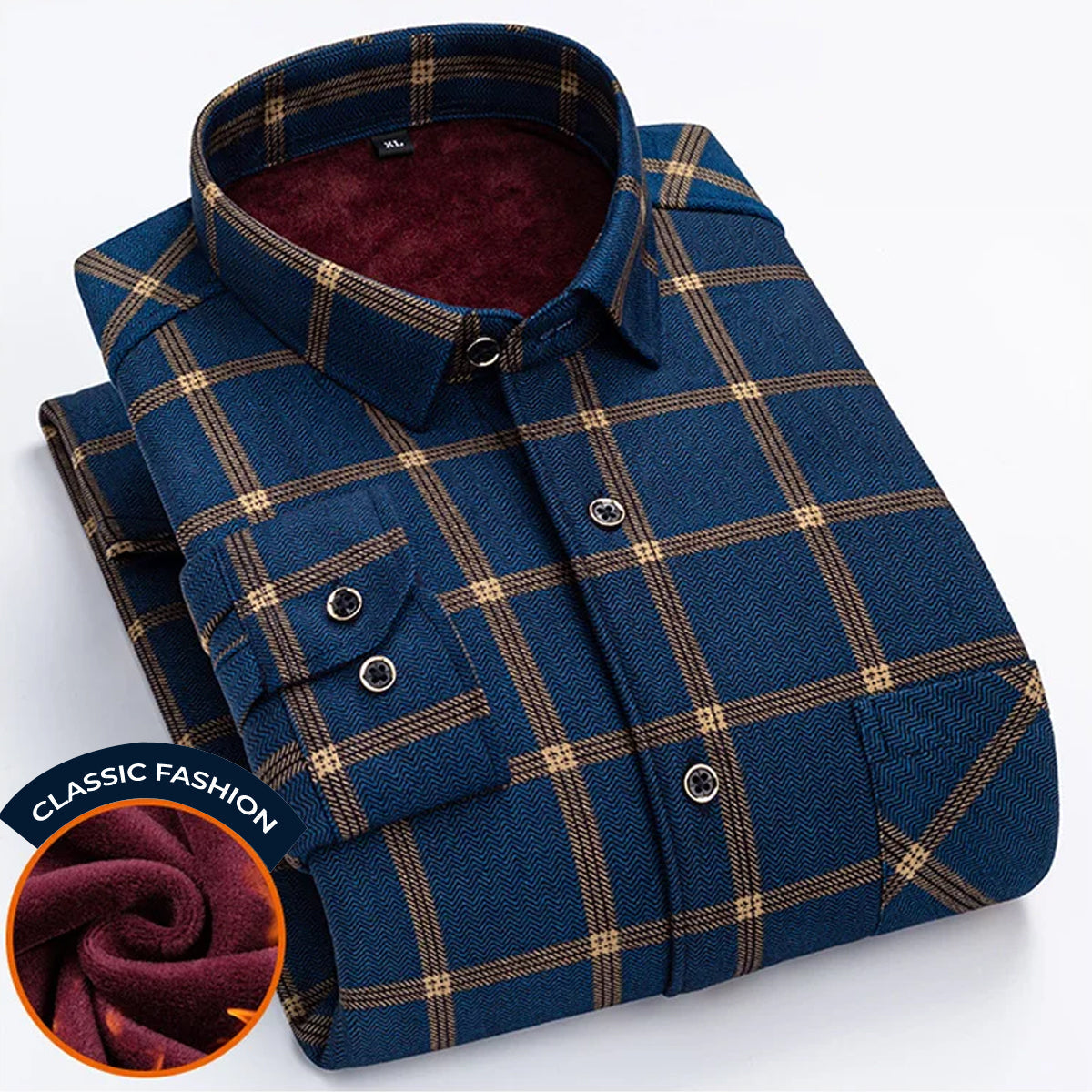 Small Checkered Cotton Full Sleeves Casual Shirt for Men