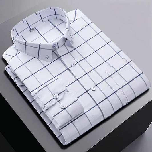 Full Sleeve Formal Shirt for Men with Cutaway Collar