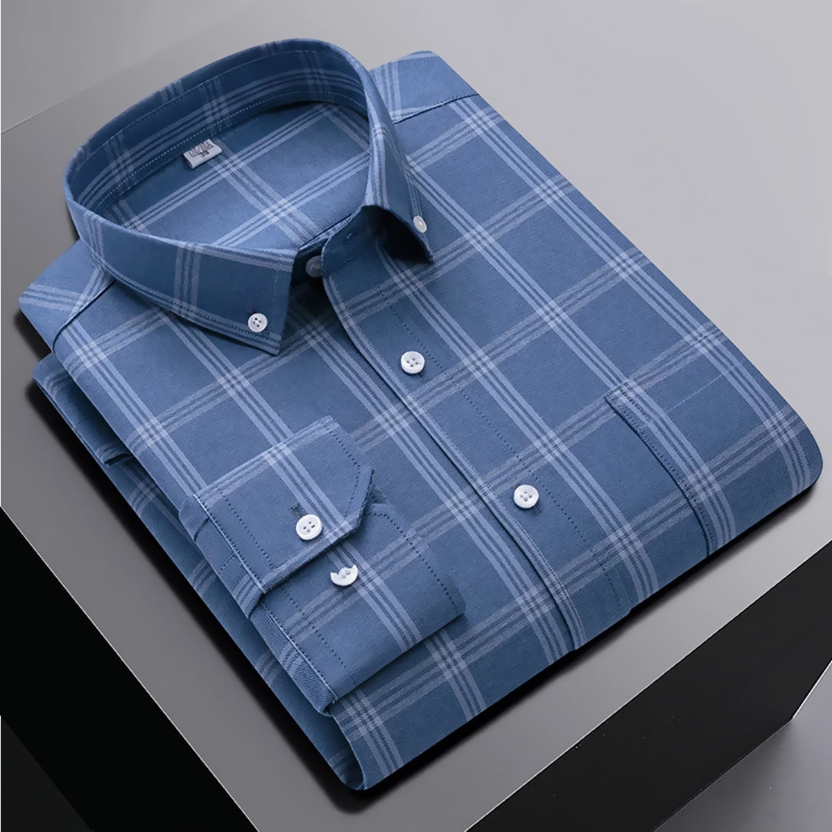 Casual Shirt for Men Regular Fit Long Soild Sleeve Shirt Suitable for Event, Formal Wear