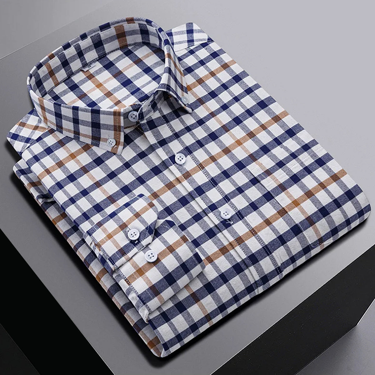 Man Slim Fit Cotton Casual Check Shirt's for Men