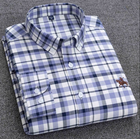Men's Premium Cotton Check Shirt (SC522)