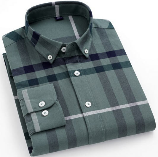 Men's Premium Cotton Check Shirt (SC542)