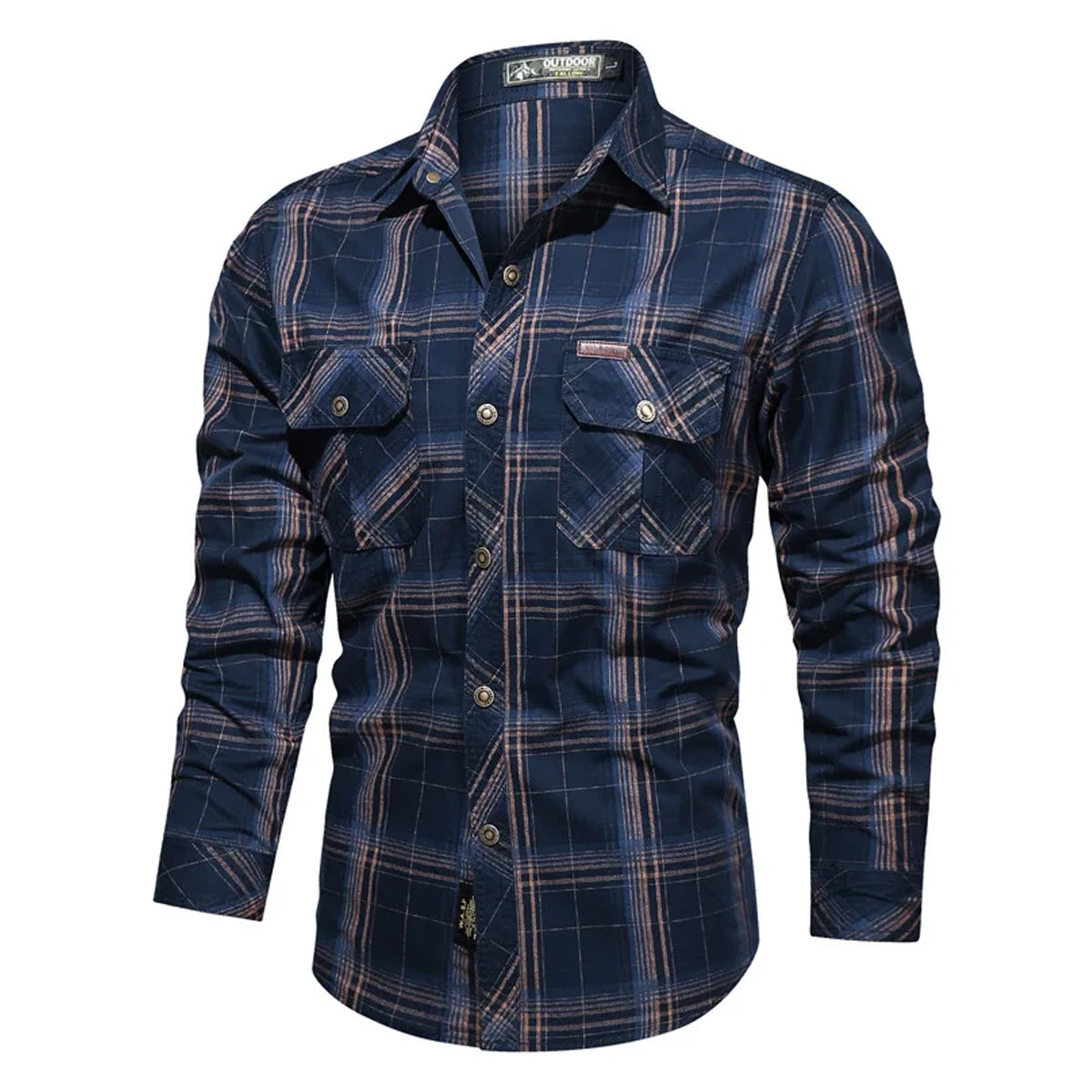 Men's Slim Fit Checkered Shirt