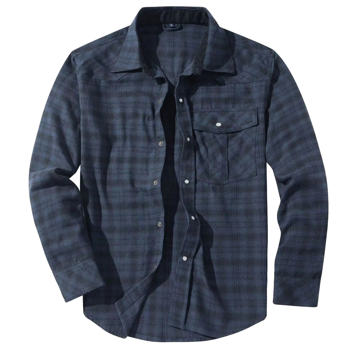 Men's Cotton Tartan Plaid Checkered Slim Fit Casual Shirt