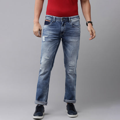 Men’s Distressed Look Jeans – Skinny Fit