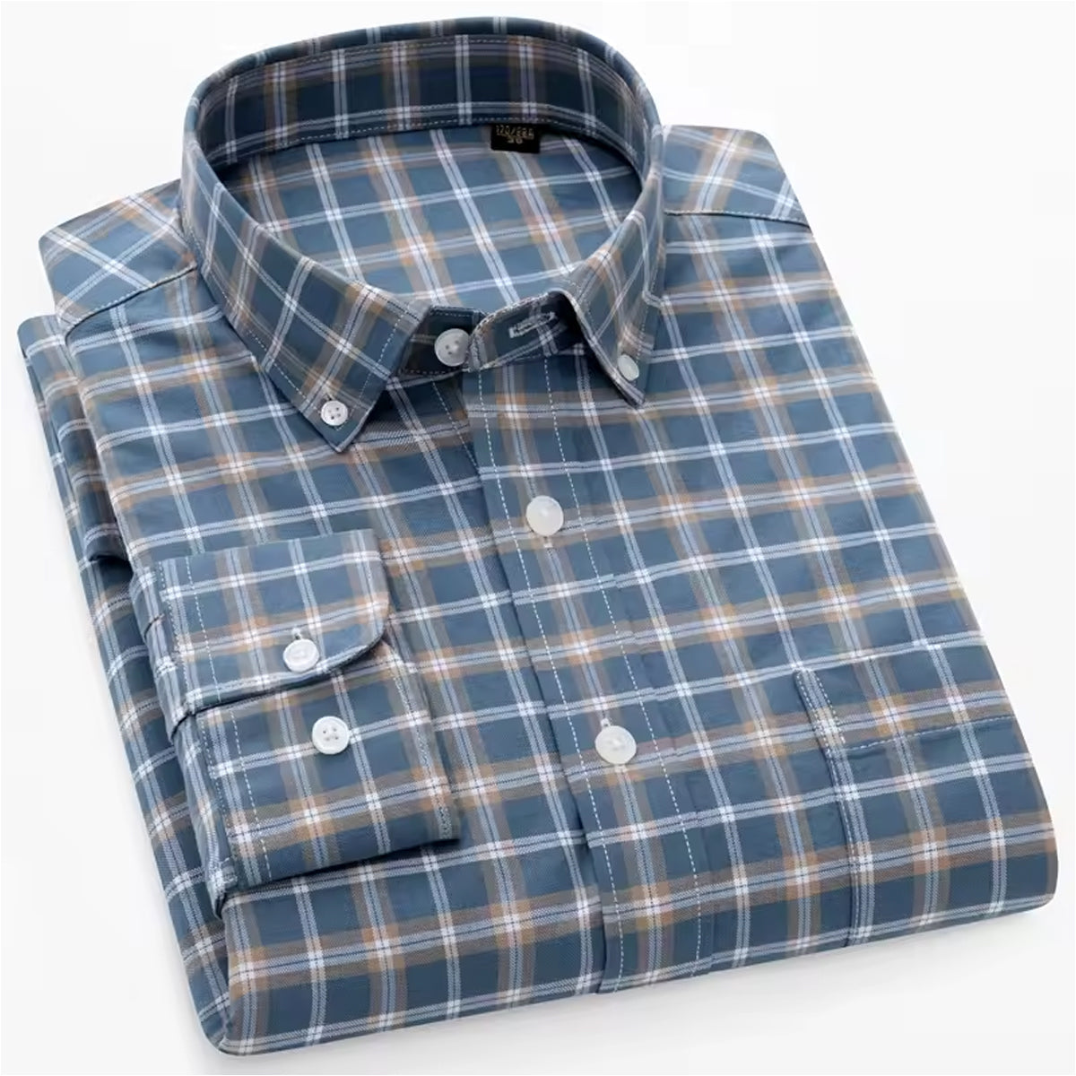 Men's Soft Touch Cotton Check Shirt Classic Fit