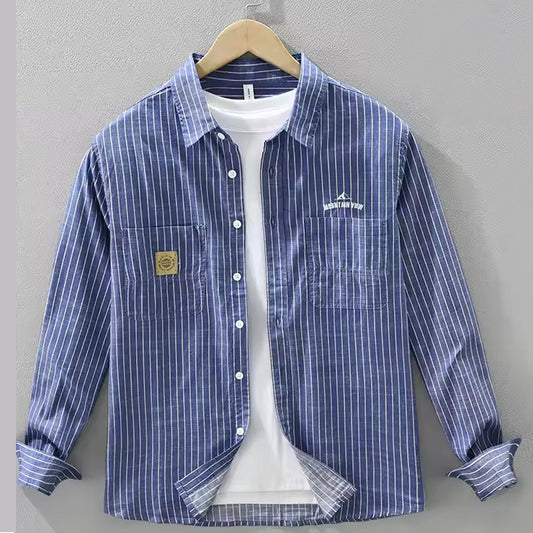 Men Regular Fit Spread Collar Casual Shirt