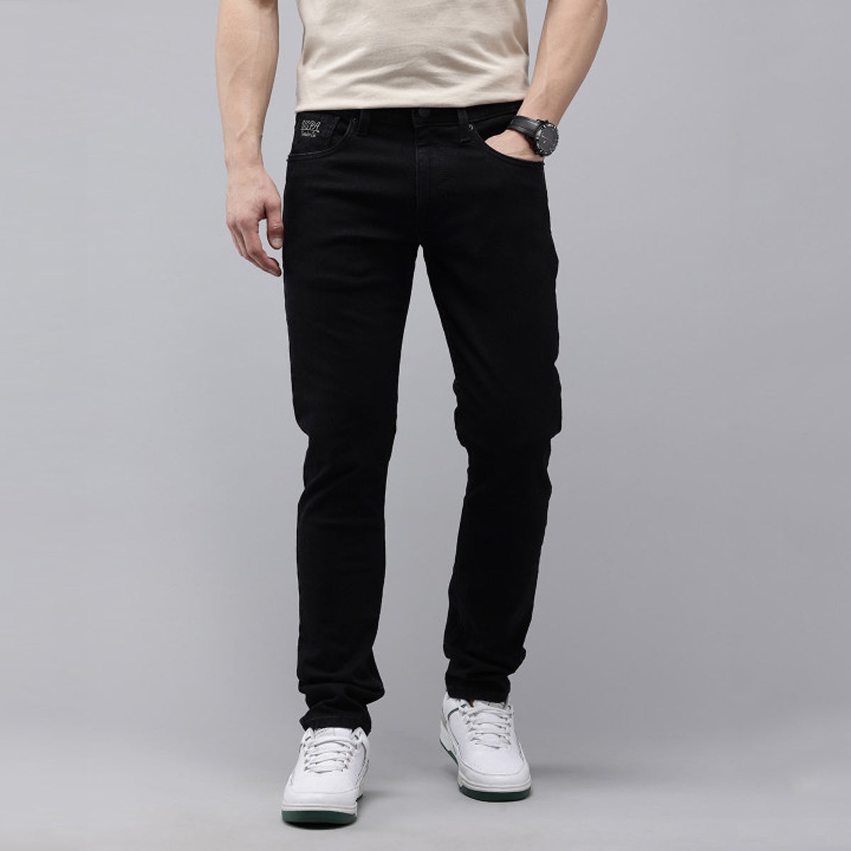 Men’s Casual Fit Jeans Sky Black Soft Denim