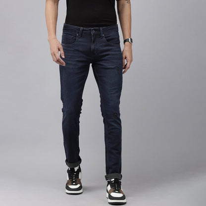 Men’s Bootcut Jeans Casual Look Blue Wash