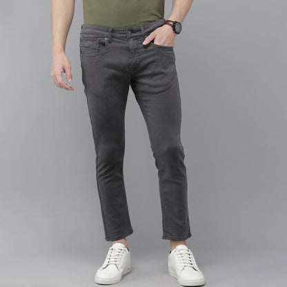 Men’s Slim Taper Jeans Washed Black Modern Fit