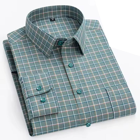 Men's Regular Fit Casual Check Shirt