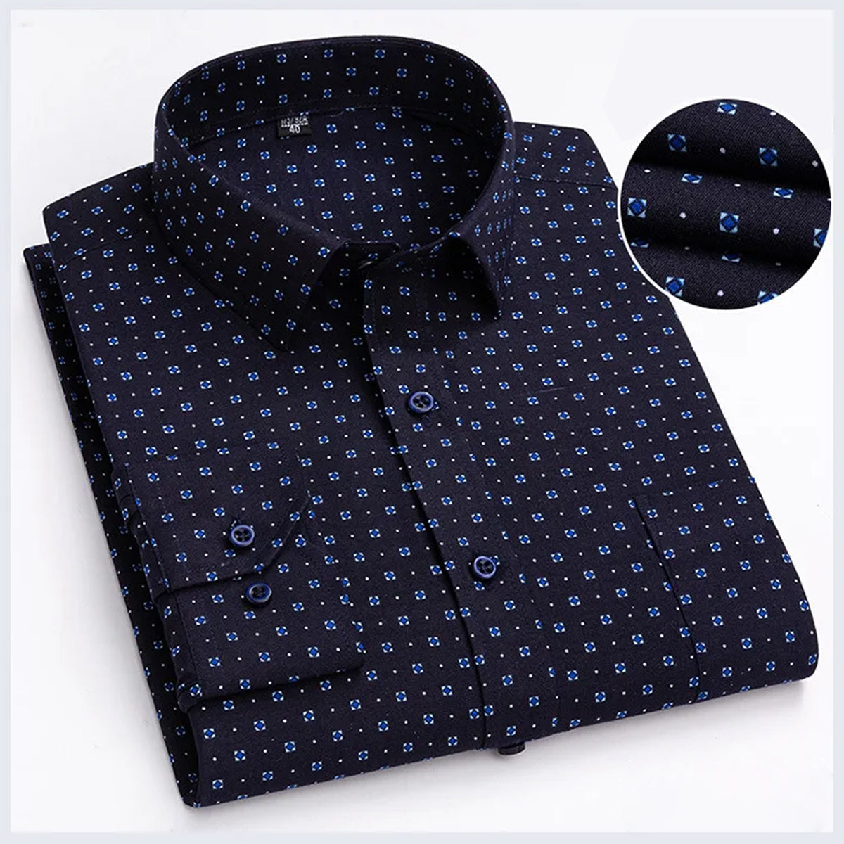 Men's Solid Formal Shirt - Premium Cotton Blend