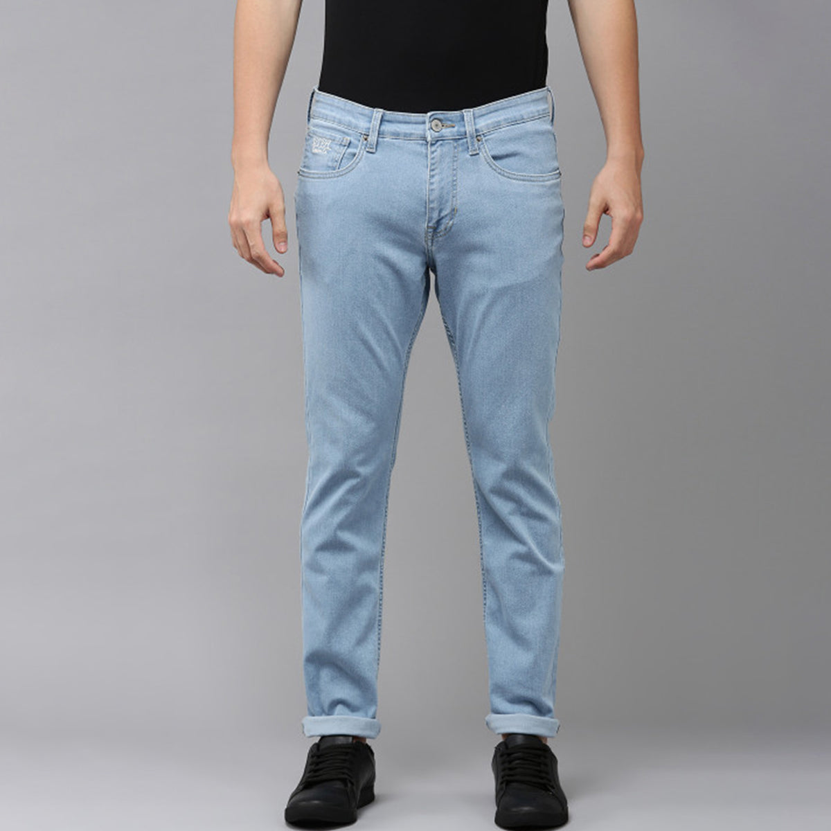 Dark Indigo Jeans for Men Slim Fit Daily Wear
