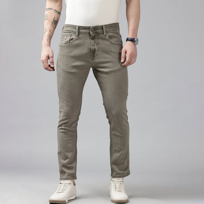 Men’s Jet Grey Jeans Skinny Fit Casual Style