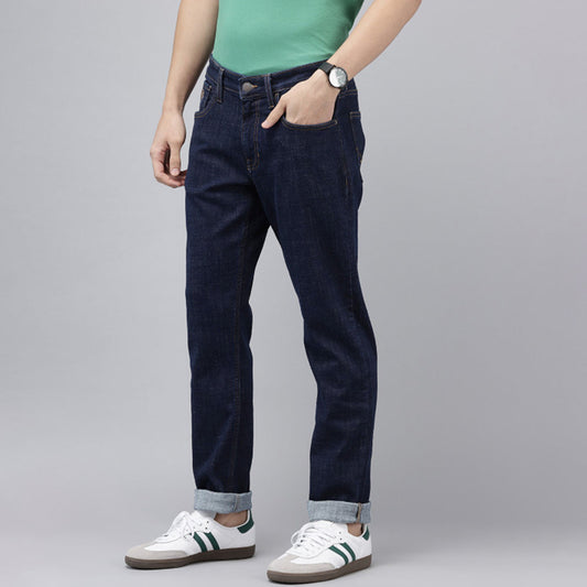 Mid Rise Slim Fit Jeans for Men Soft Cotton