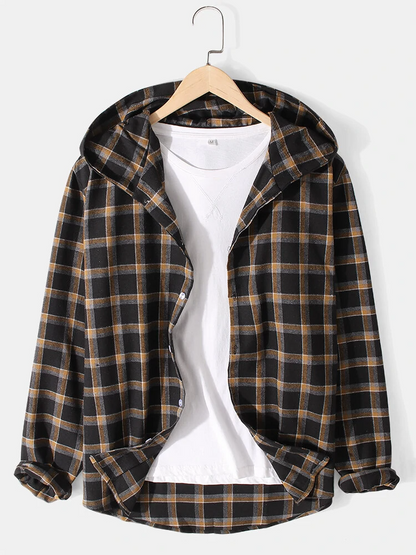 Festive Season Sale Start With Men's Fashionable Hooded Shirt!