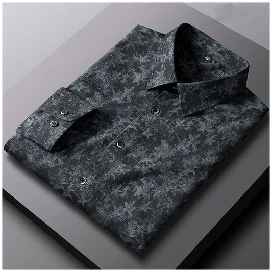 Men's Classic Fabulous Casual Cotton Printed Regular Fit Shirt