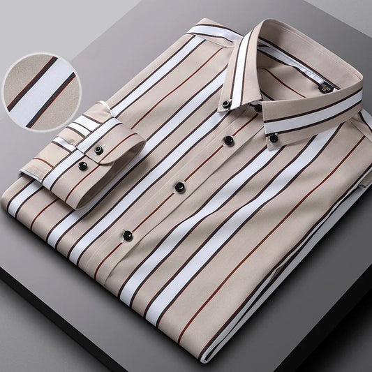 Men's Button Up Collared Regular Fit Shirt For Casual Wear