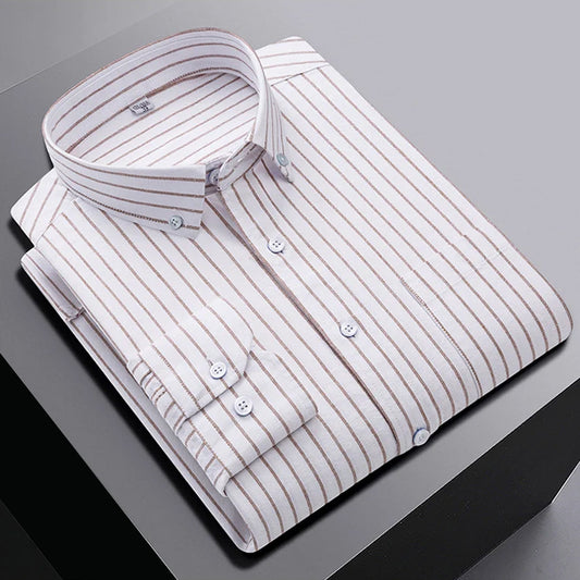 Men's Checkered Slim Fit Full Sleeves Cotton Formal Shirt