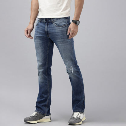 Dark Wash Slim Fit Jeans for Men – Stretchable – Durable Stitch