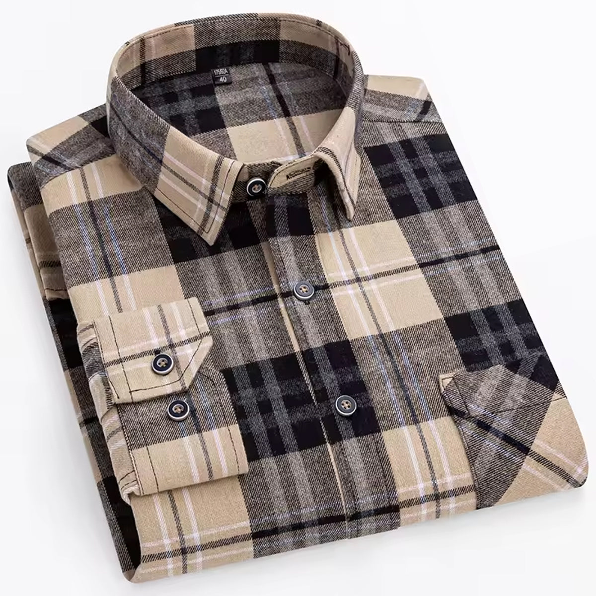 UrbanEdge Men's Casual Slim Fit Check Shirt