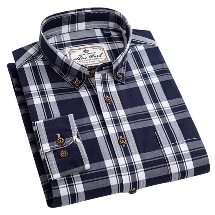 Men's Premium Cotton Check Shirt (SC521)