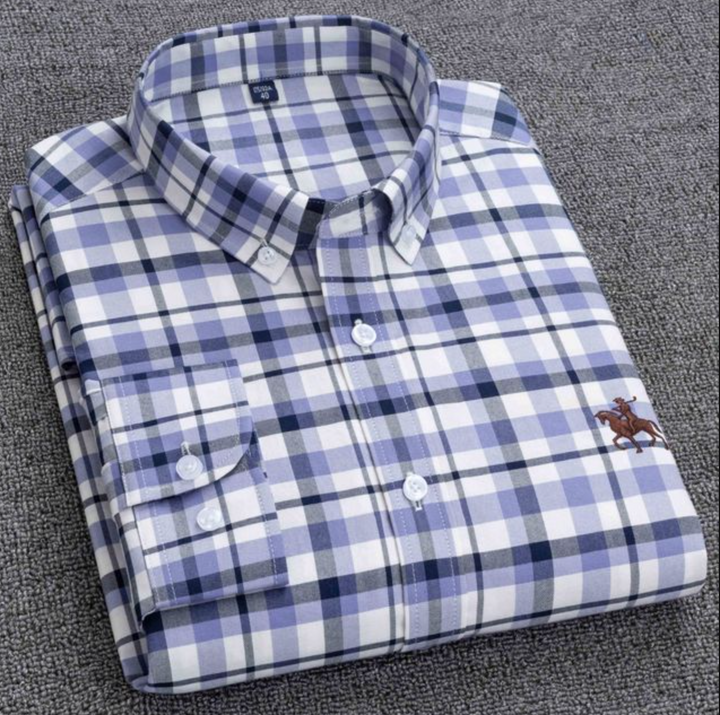 Men's Premium Cotton Check Shirt (SC522)