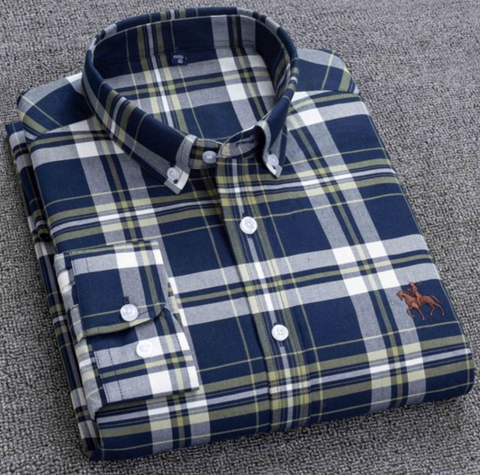 Men's Premium Cotton Check Shirt (SC523)